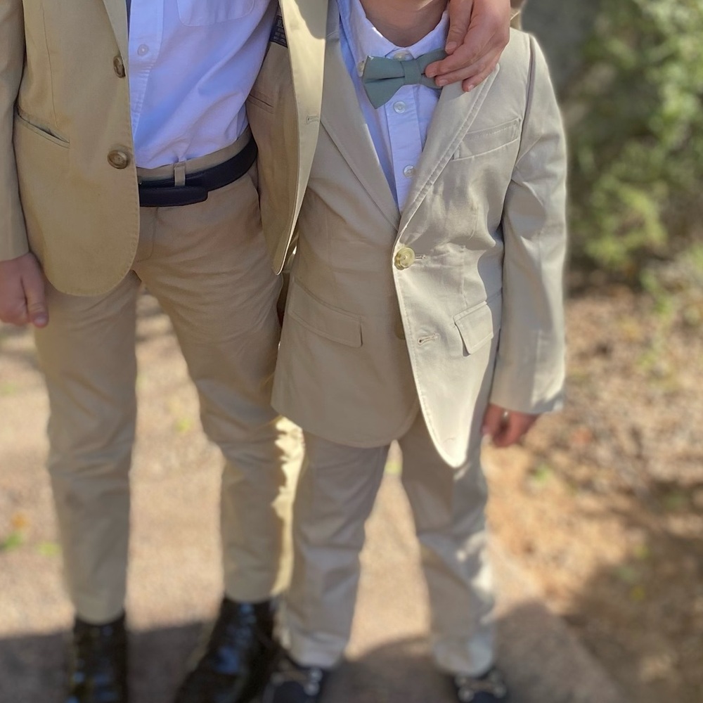 COPY - crewcuts boys Thompson Tan Suit 4-5